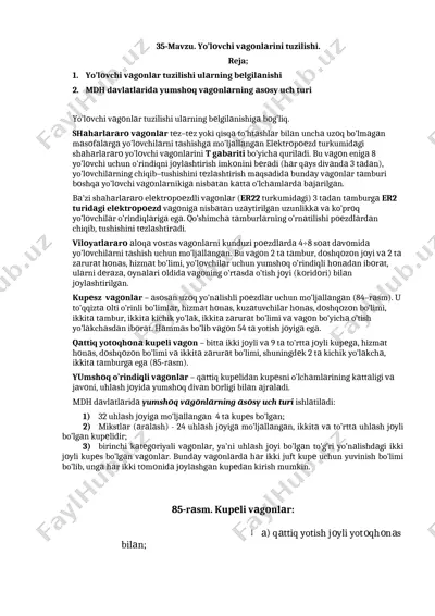 yo’lovchi vaqonlari tuzilishi — DOCX