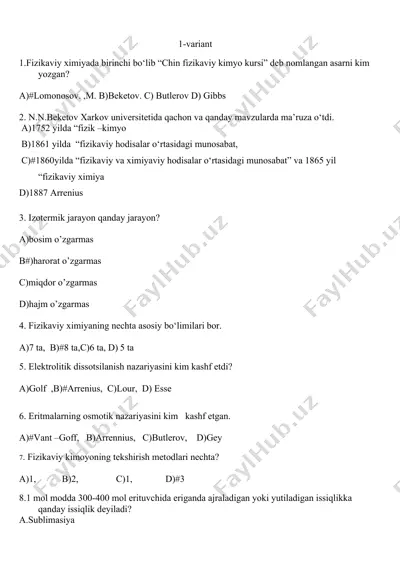chin fizikaviy kimyo kursi — DOCX