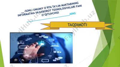 ta’limning  raqamli transformatsiyasi — PPTX