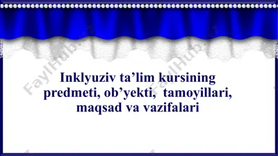 inklyuziv ta’lim kursi — PPTX