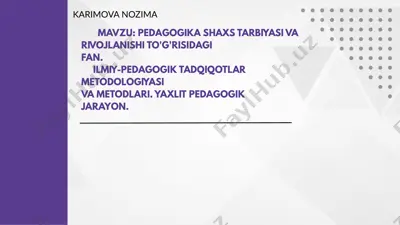 karimova nozima — PPTX