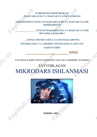 raqamli ta’lim resurslarining asosiy turlari — DOCX