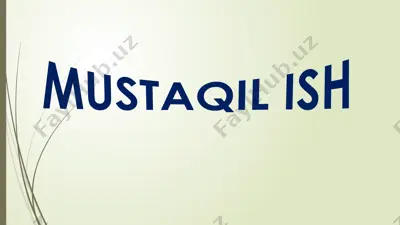 o'yin mühitini tuzish — PPTX