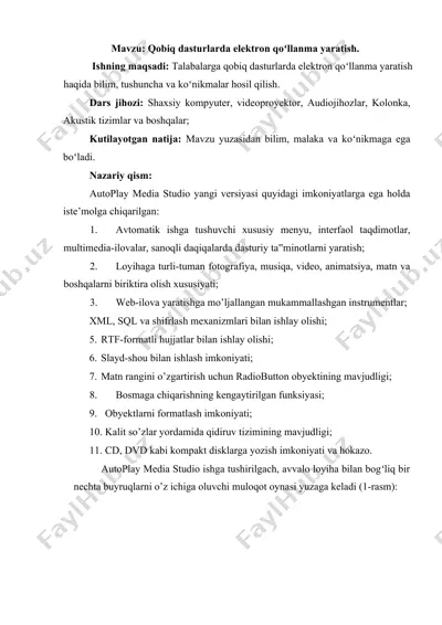 qobiq dasturlarda elektron qo‘llanma yaratish — DOCX