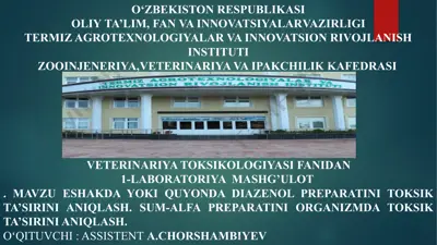 diazenol va sum-alfa preparatlari — PPTX