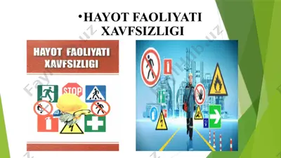 hayot faoliyati xavfsizligi — PPTX