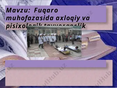 fuqaromuhofazasida axloqiy va psixologik tayyorgarlik — PPTX