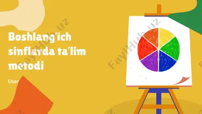 boshlangʻich sinflarda taʼlim metodi — PPTX