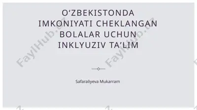 inklyuziv taʼlim — PPTX