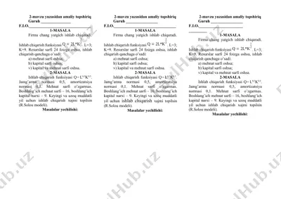 chang yutgich ishlab chiqarish — DOCX
