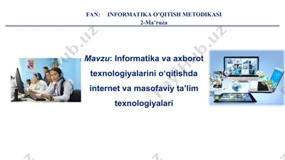 masofaviy o'qitish — PPT