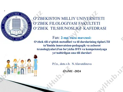 o‘zbektilio‘qitishmetodlari — PPTX