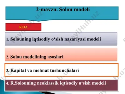 solou modeli — PPT