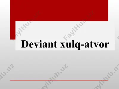 xulq-atvor — PPT