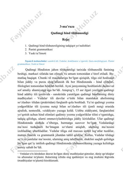 qadimgi hind tilshunosligi — DOCX