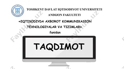 taqdimotlar yaratish instrumental vositalari — PPTX
