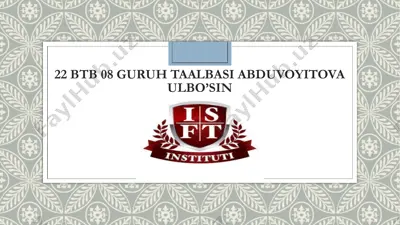 savod oʼrgatish darslarida dam olish daqiqalarini tashkil etish. — PPTX