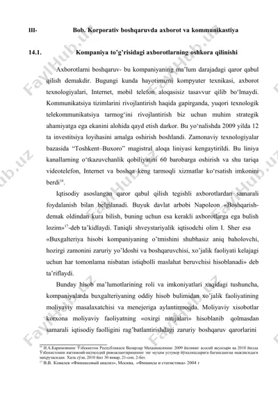 bob. korporativ boshqaruvda axborot va kommunikastiya — DOCX
