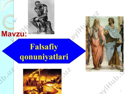 falsafiy qonuniyatlari — PPTX