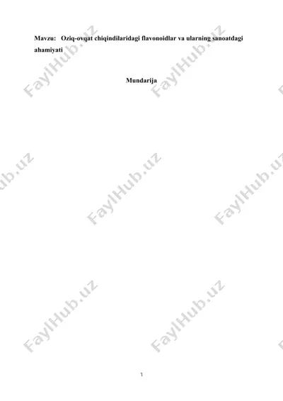 flavonoidlar — DOCX
