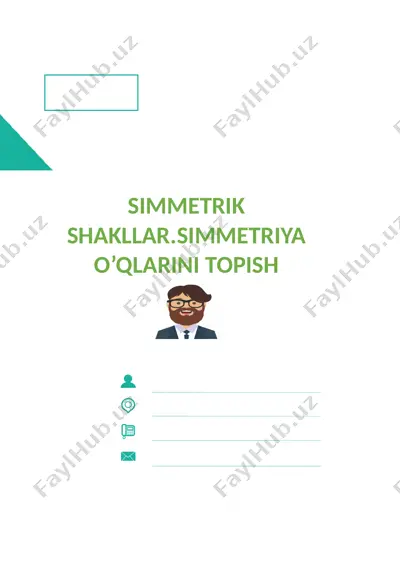 simmetrik shakllar — DOCX