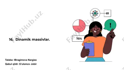 dinamik massivlar — PPTX