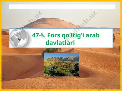 forsqo‘ltig‘i arab davlatlari — PPTX