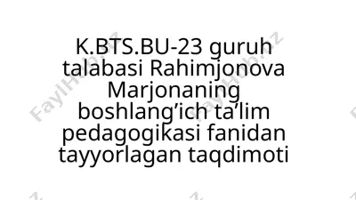 fuqarolik tarbiyasi — PPTX