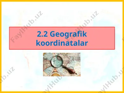 geografik koordinatalar — PPTX