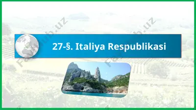 italiya respublikasi — PPTX