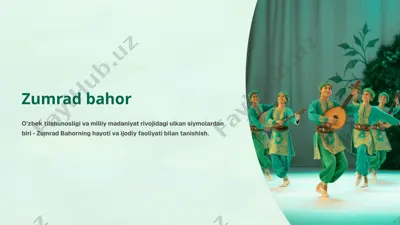 zumrad bahor — PPTX