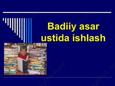 badiiy asar ustida ishlash — PPT