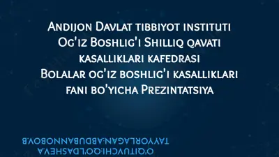 sut tishlari davrida parodont suyak to‘qimasi tavsifi — PPTX