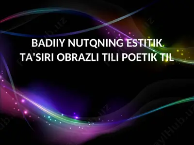 til - badiiy adabiyotning birinchi elementi — PPT
