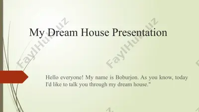 my dream house presentation — PPTX