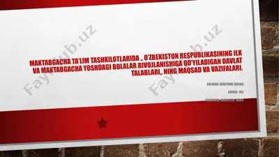 davlat talablari — PPTX