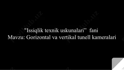 issiqlik texnik uskunalari — PPTX