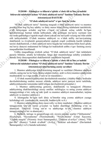 o'zbek adabiyoti tarixi — DOCX