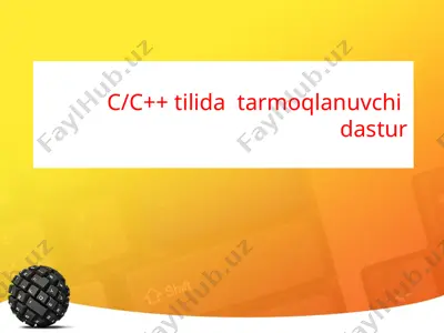 c/c++ tilida tarmoqlanuvchi dastur — PPTX