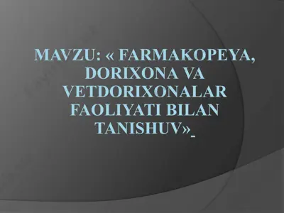 farmakopeya — PPTX