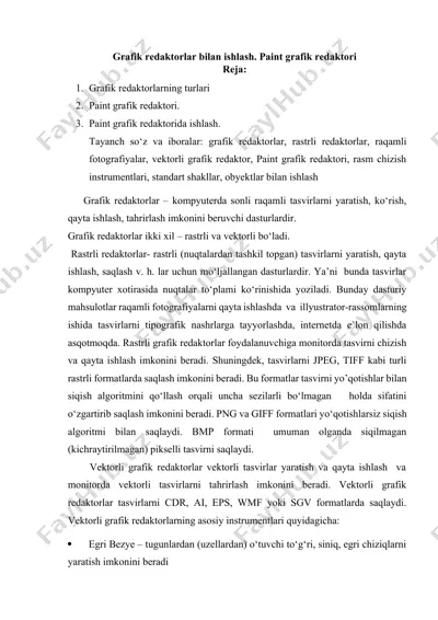 paint grafik redaktori — DOCX