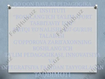 masofaviy ta'lim texnologiyalari — PPTX