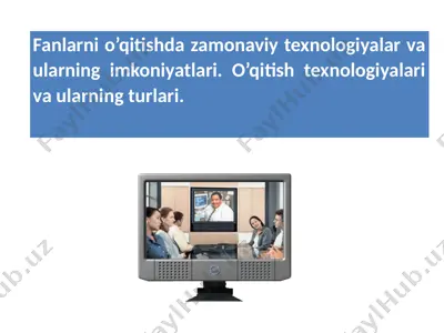 pedagogika va texnologiya — PPTX