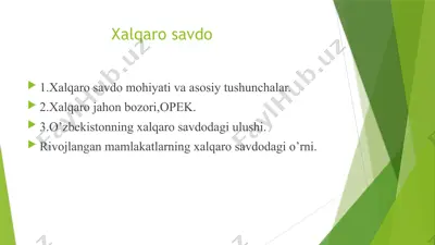 xalqarosavdo — PPTX