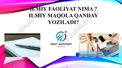 ilmiy faoliyat — PPTX