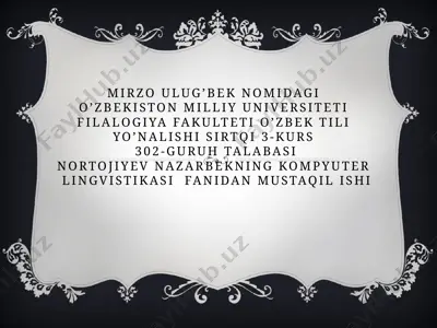 avtomatik tahrir dasturlari — PPTX