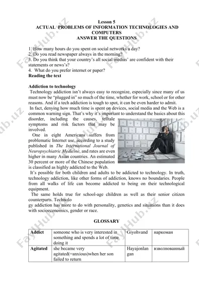 technology addiction — DOCX