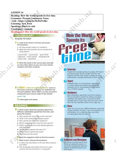 present continuous tense — DOCX