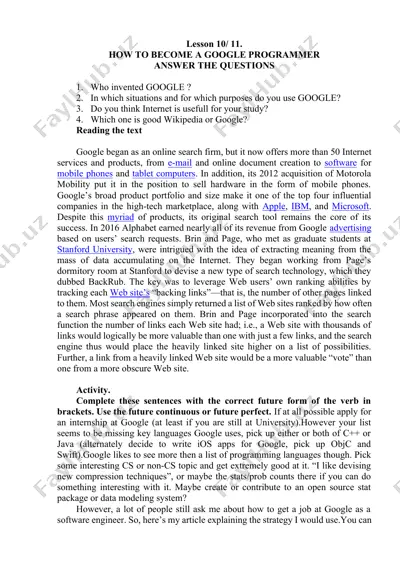google programmer — DOCX