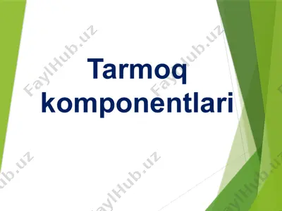 tarmoq komponentlari — PPTX